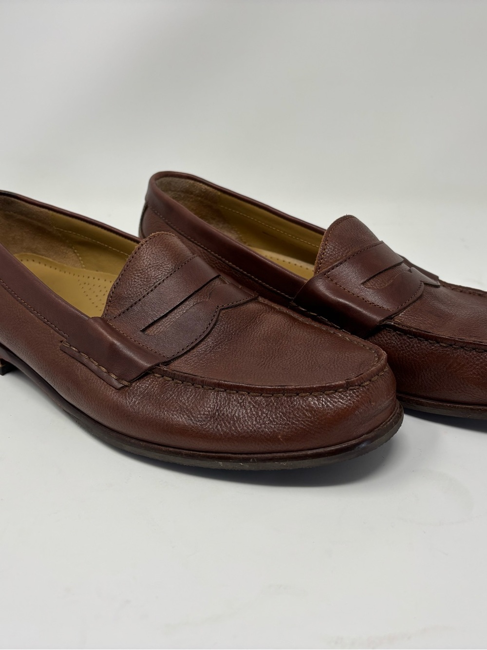 Cole Haan Men's Brown Leather Penny Loafers size 11